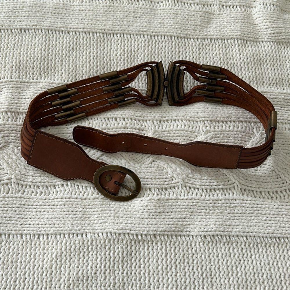 Lucky brand leather belt Boho style size small - Picture 7 of 11